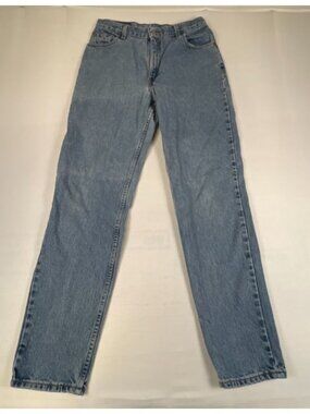 Vintage Levi's 550 Women 14 Reg Relaxed Fit Tapered Leg Light Wash Denim USA
